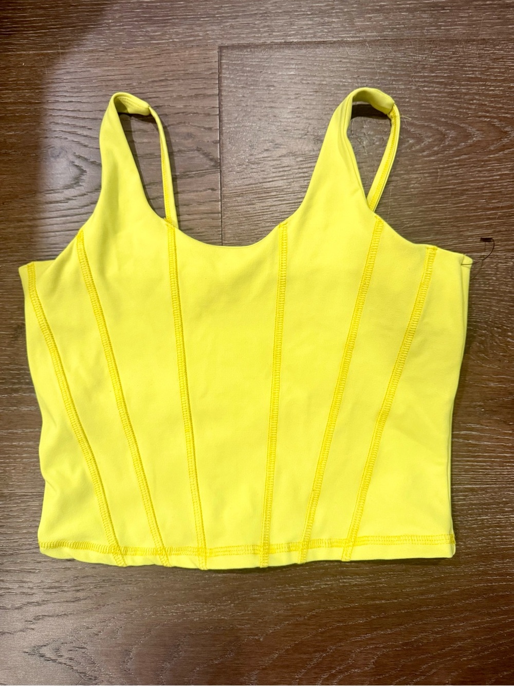 Five Dancewear Yellow Women's Cropped Tank Top Size Medium